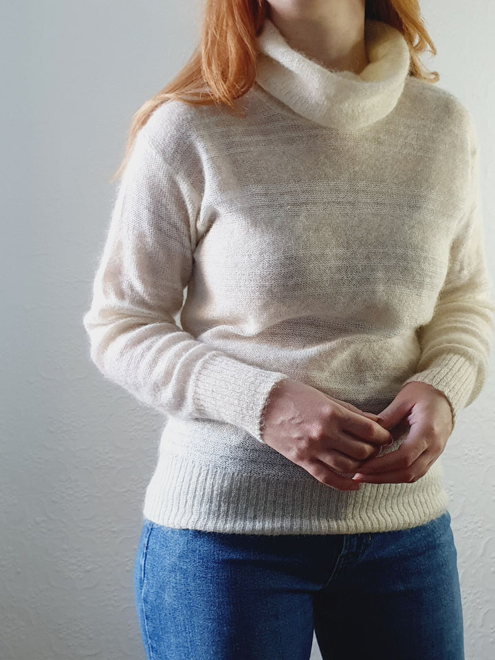 Vintage Mohair Turtleneck Jumper - S