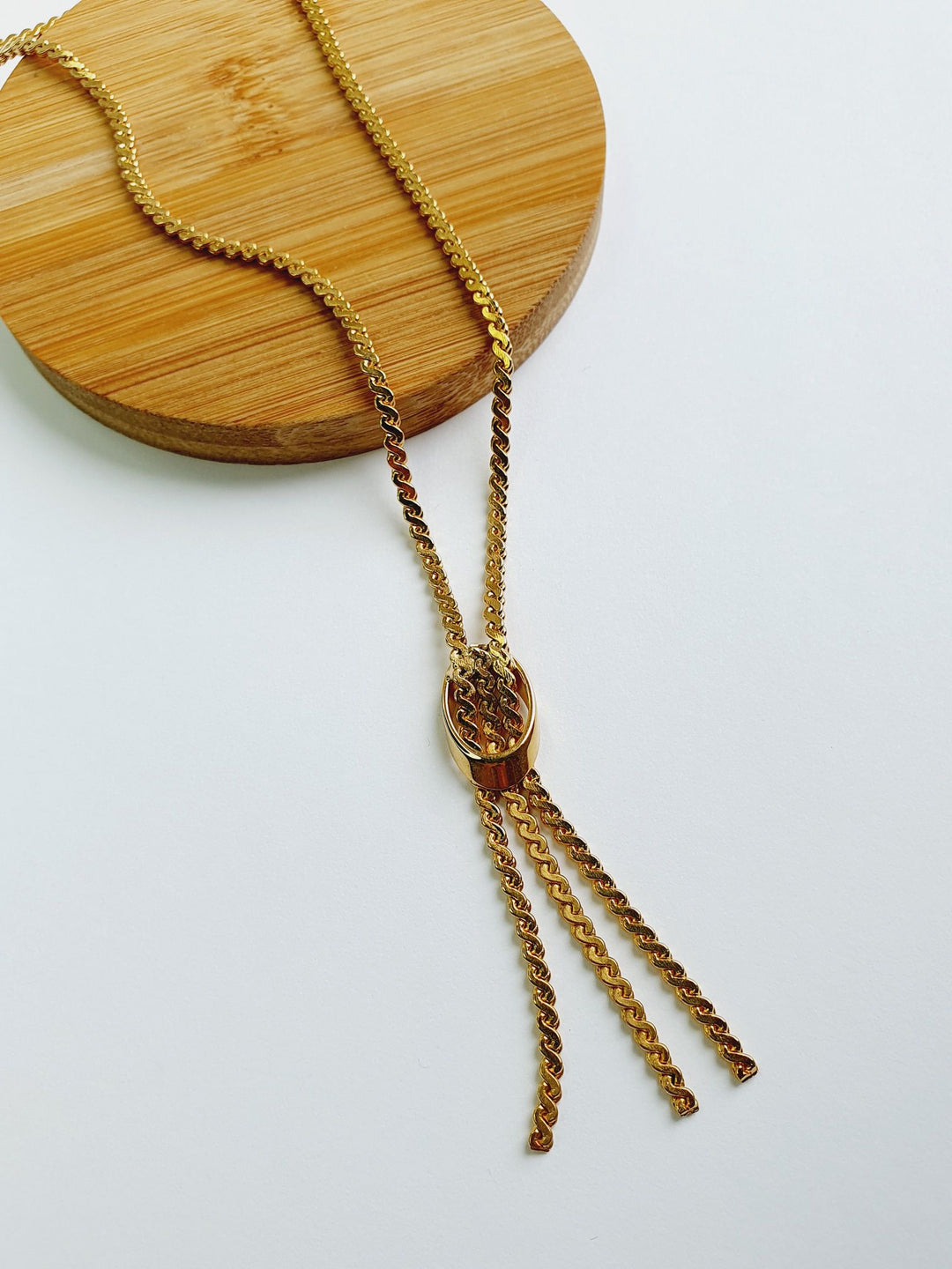 Gold Plated Tassel Necklace