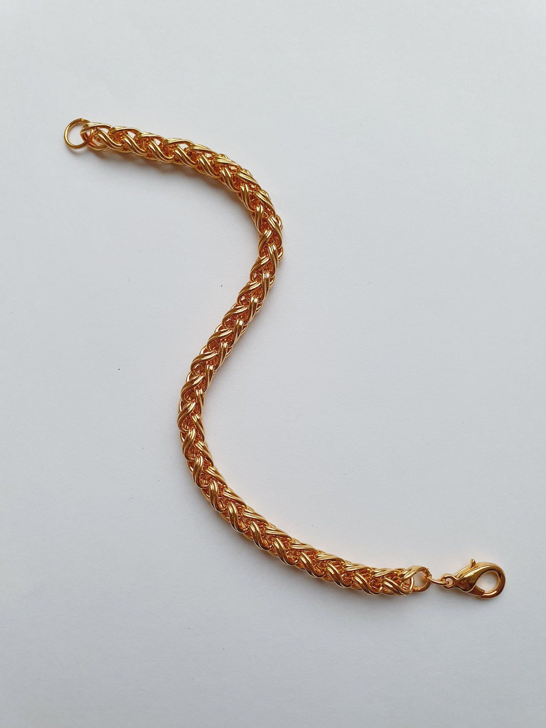 Vintage Gold Plated Rope Chain Bracelet