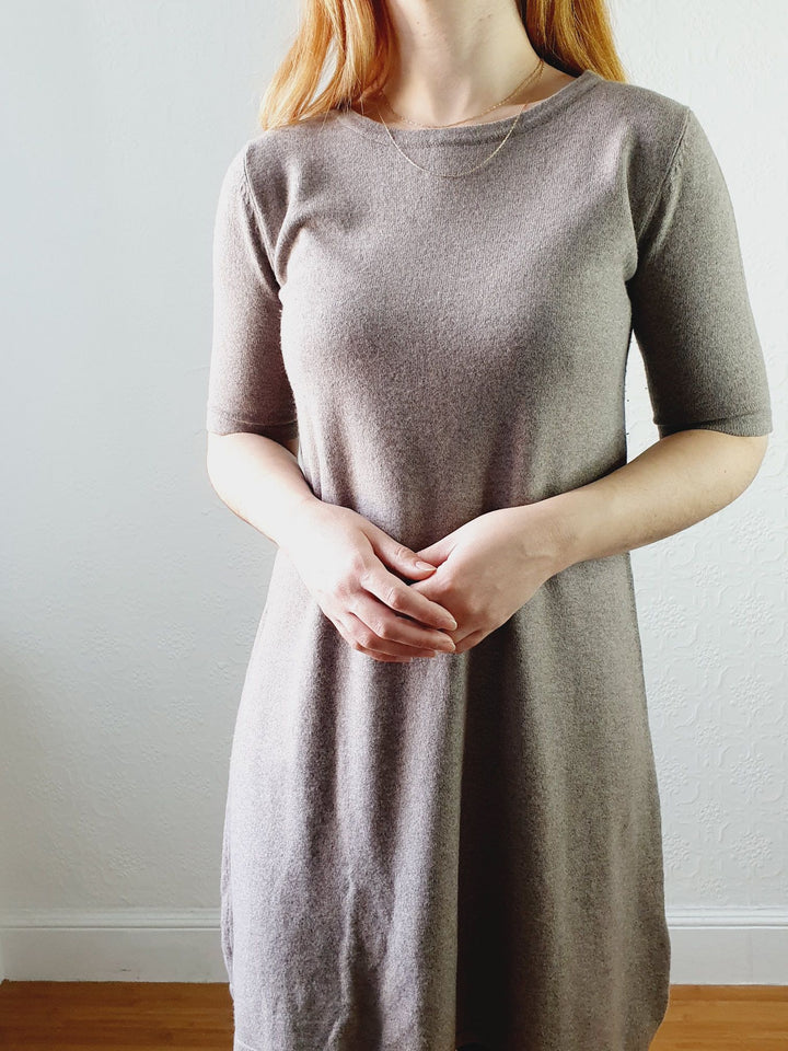 Taupe Knitted Dress - XS/S