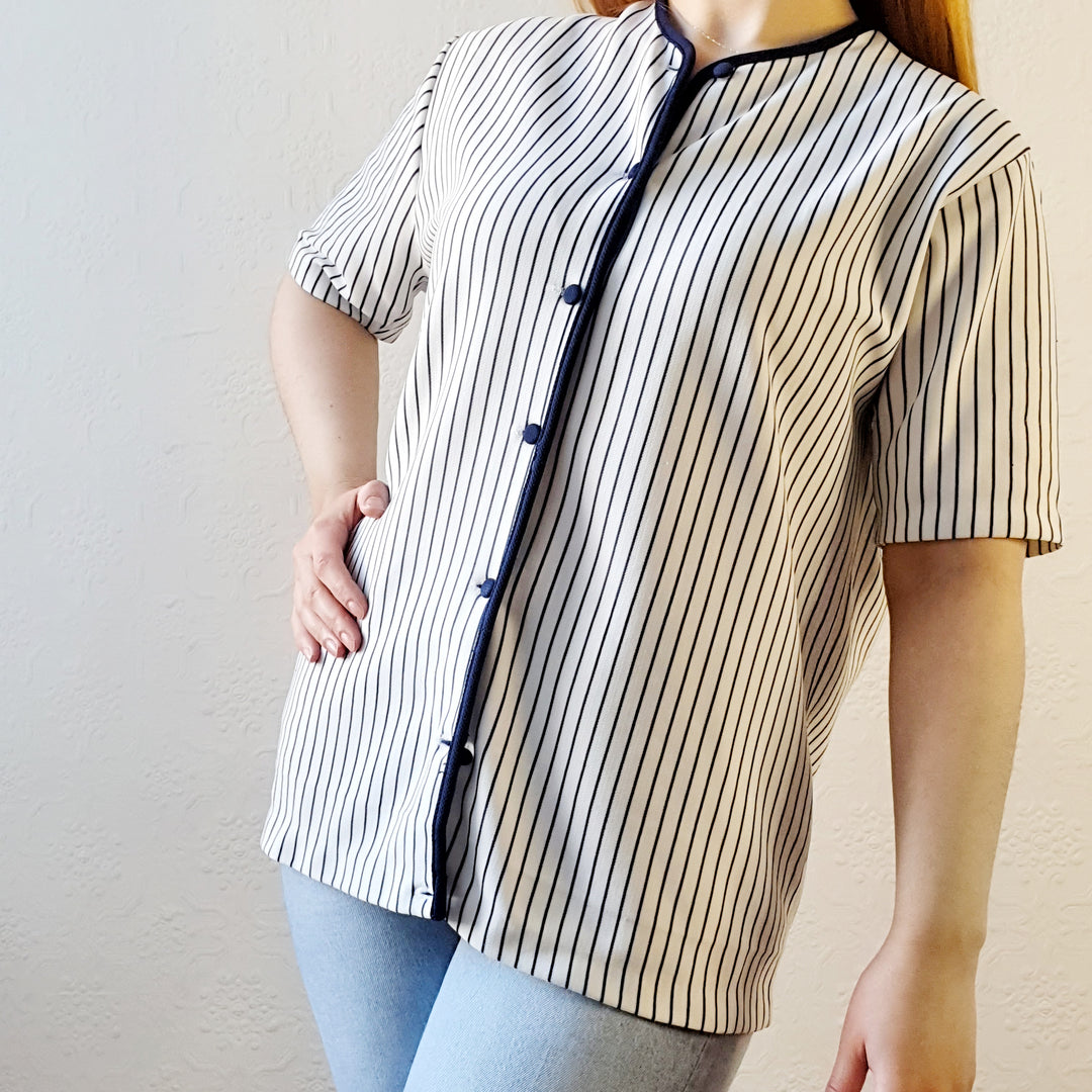 French Jersey Striped Top - XL