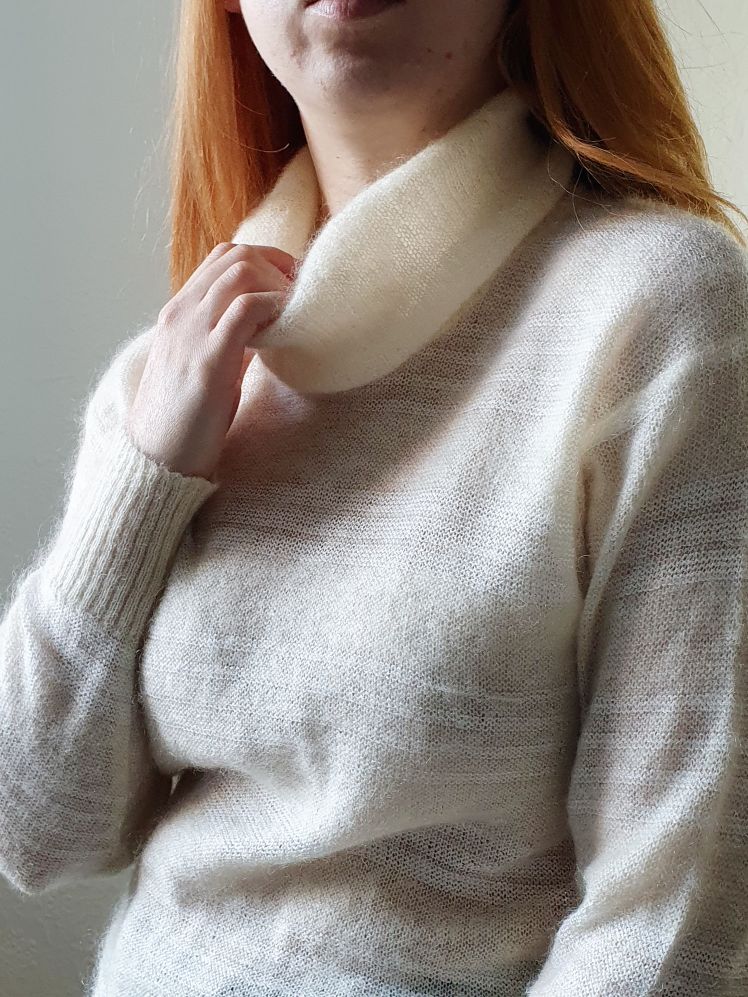 Vintage Mohair Turtleneck Jumper - S