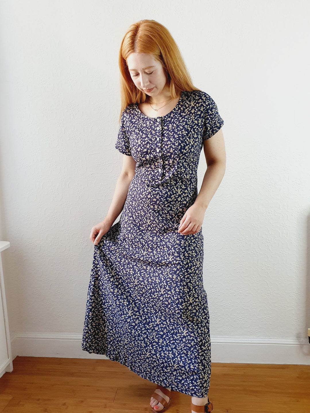 Vintage 90s Floral Ditsy Laura Ashley Dress - S/M TORN vintage Vintage 90s Floral Ditsy Laura Ashley Dress - S/M TORN vintage