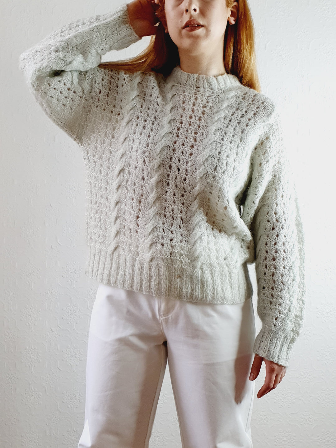 Vintage Hand Knitted Jumper - S/M