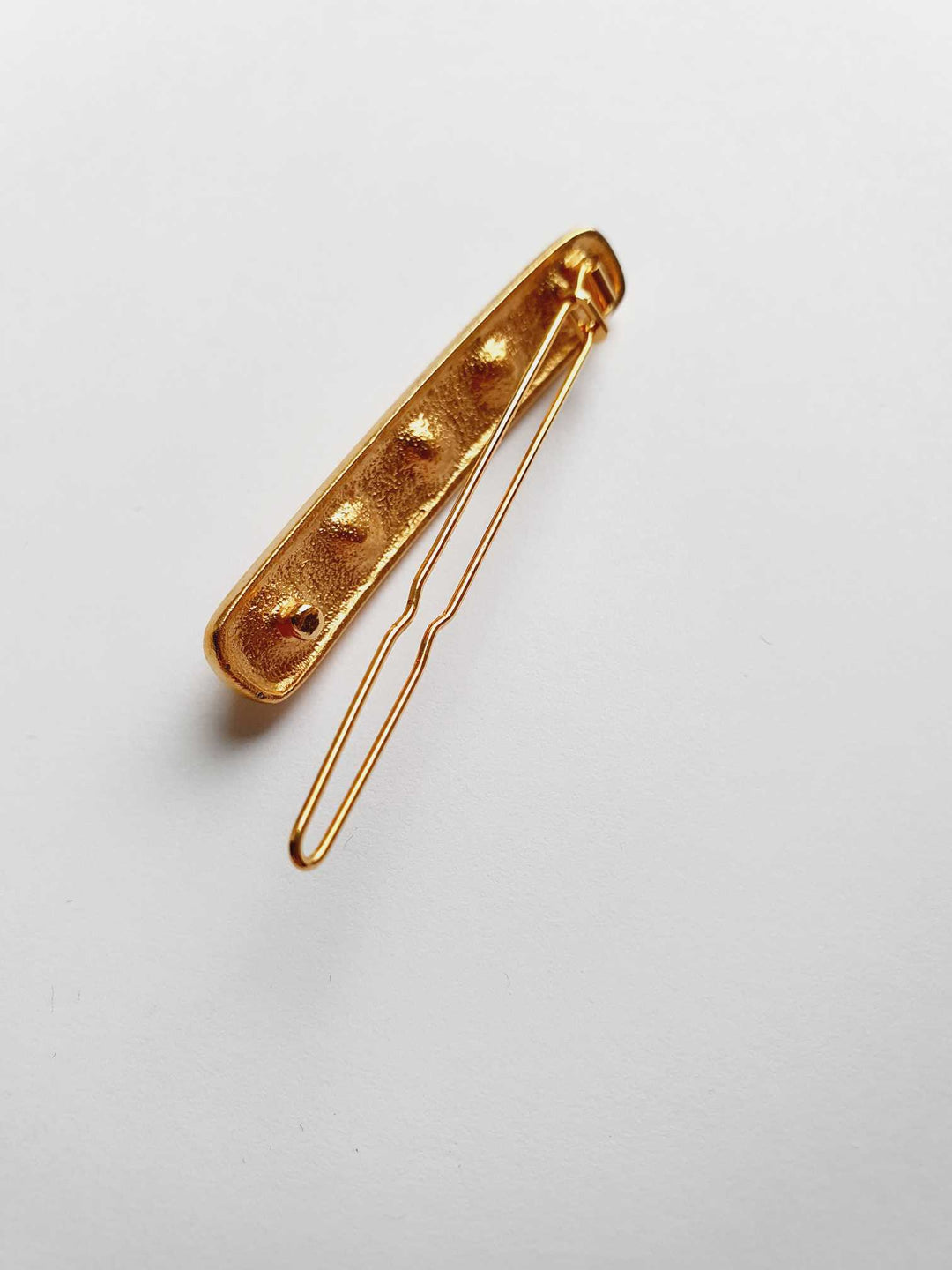 Vintage Gold Plated Hair Clip with Pearls