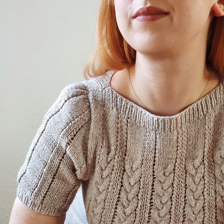 Cable Knit 70s Jumper - S