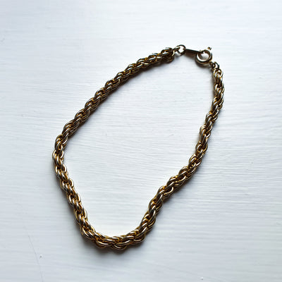 Pale Gold Rope Bracelet