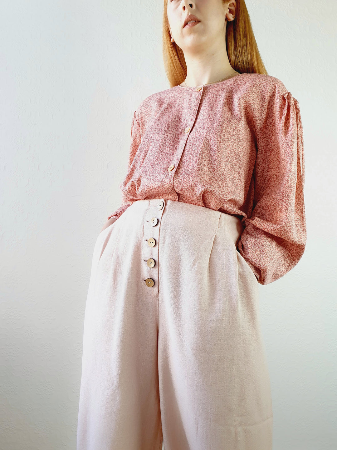 Light Pink Wide Leg Culottes - M/L