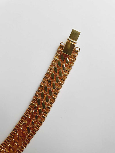 Vintage Gold Plated Chunky Chain Bracelet