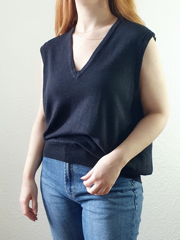 Vintage Merino Wool Vest - M/L