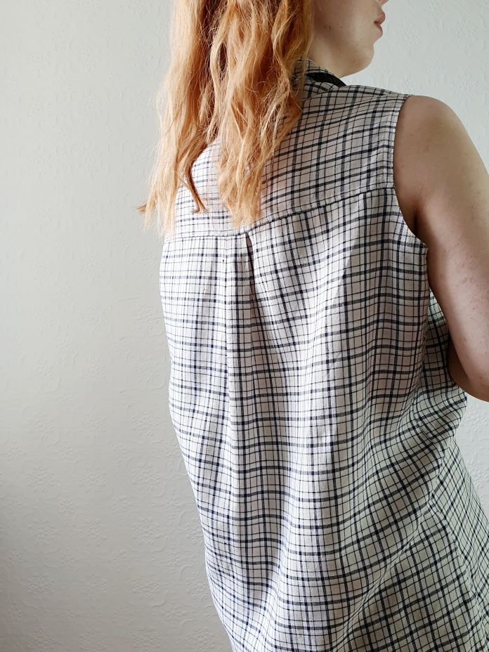 Vintage St Michael Check Top - L