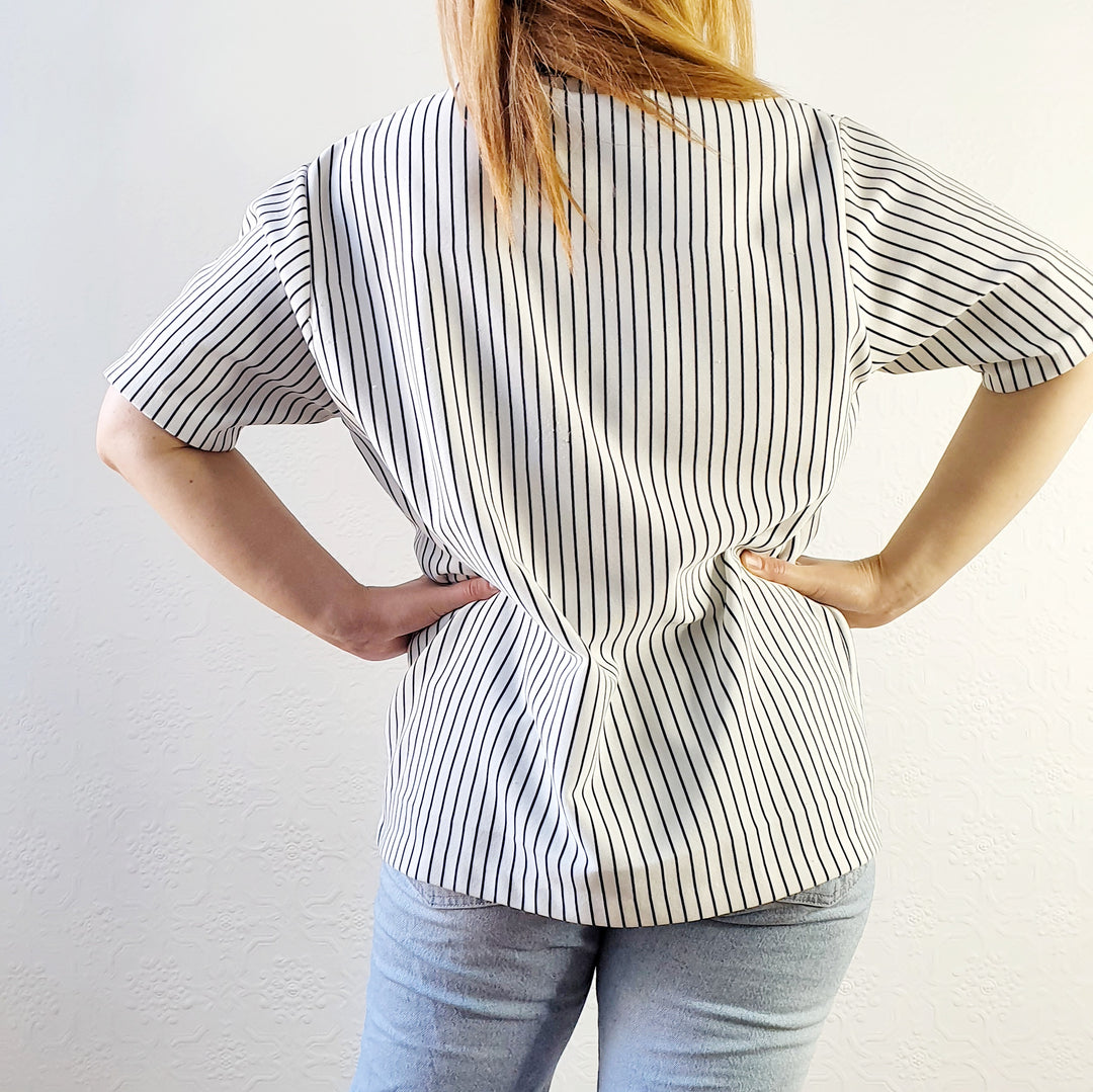 French Jersey Striped Top - XL