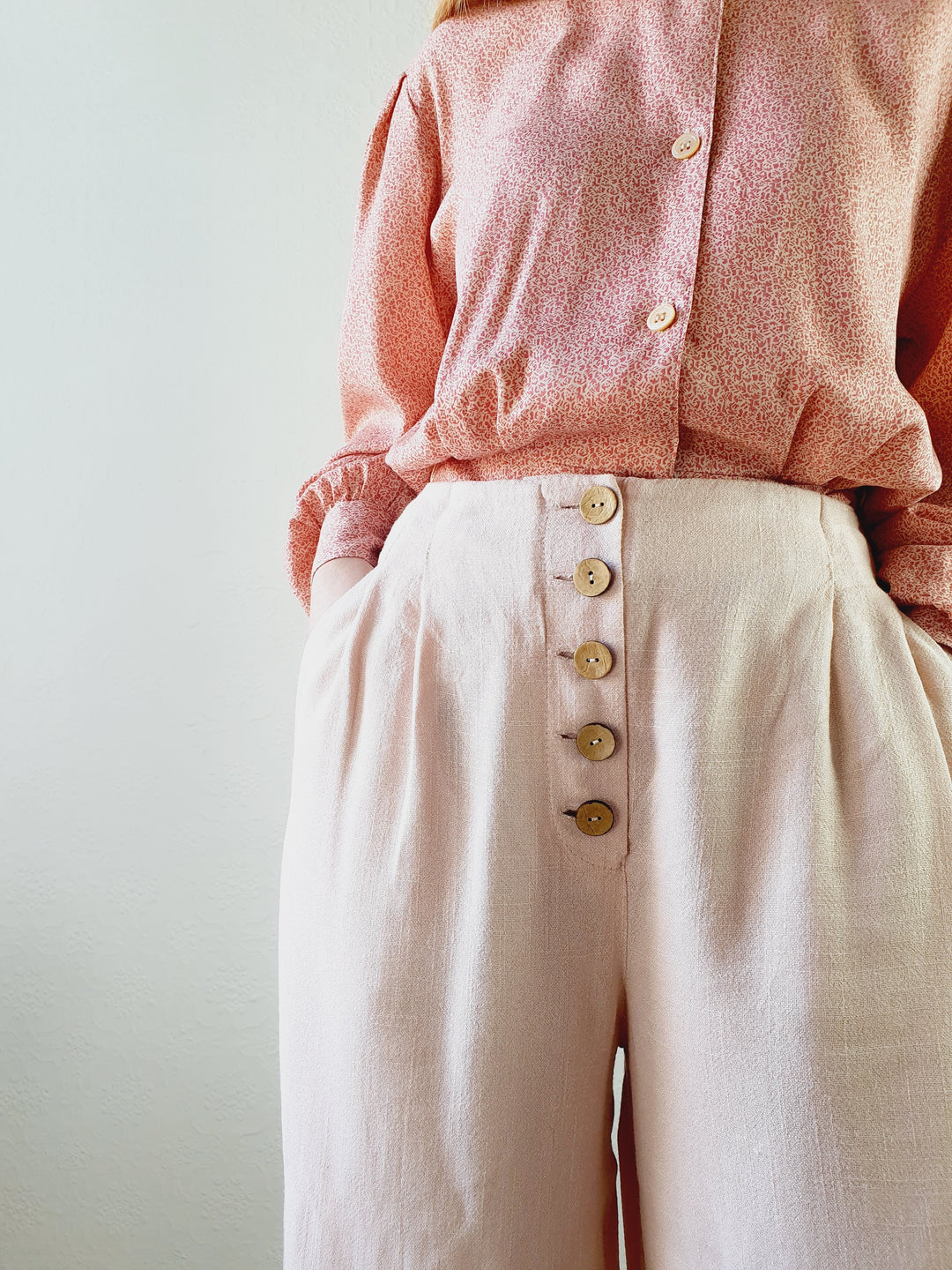 Light Pink Wide Leg Culottes - M/L