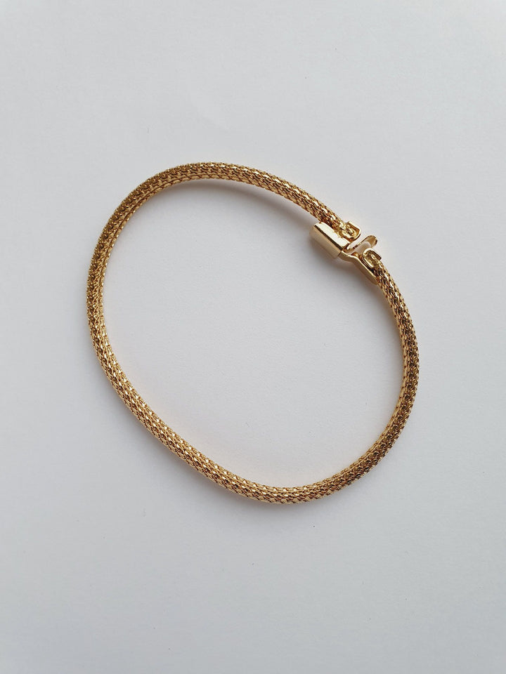 Vintage Gold Plated Mesh Bracelet