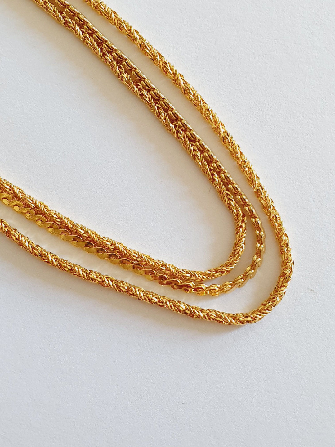 Vintage Gold Plated Chain Necklace