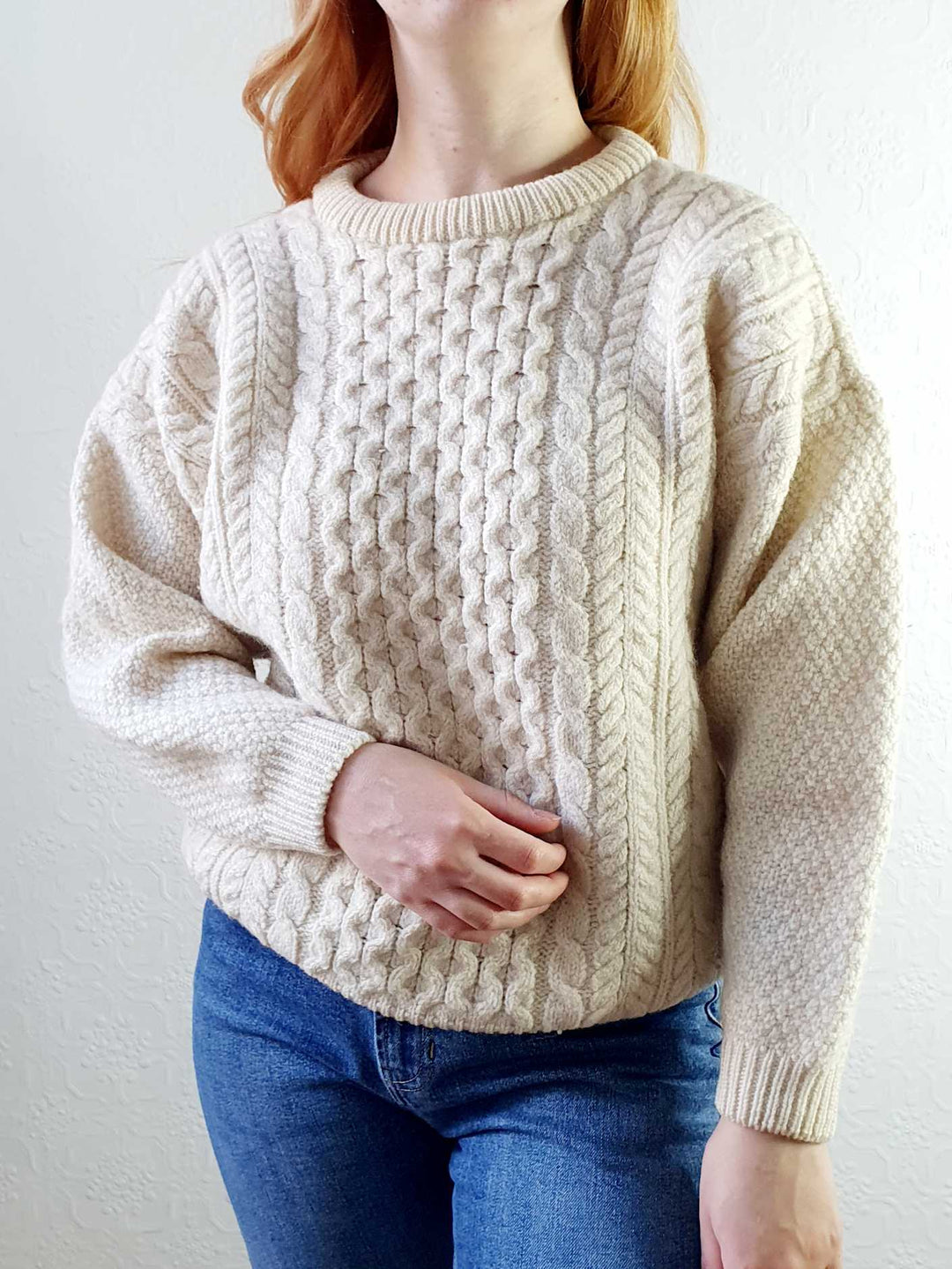 Vintage Aran Jumper - M