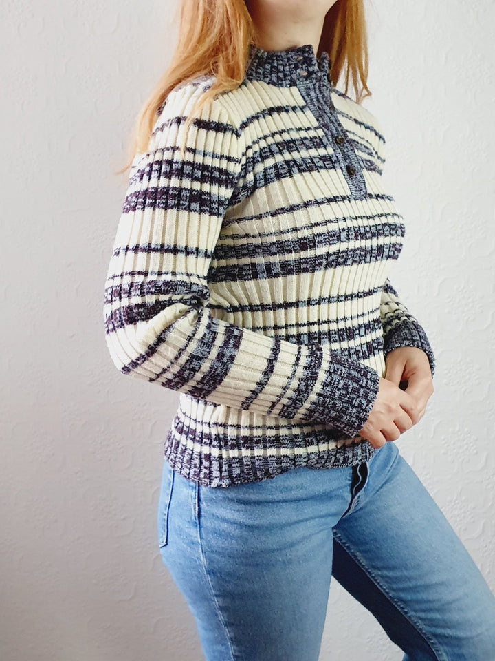 Ribbed Vintage Jumper - XS