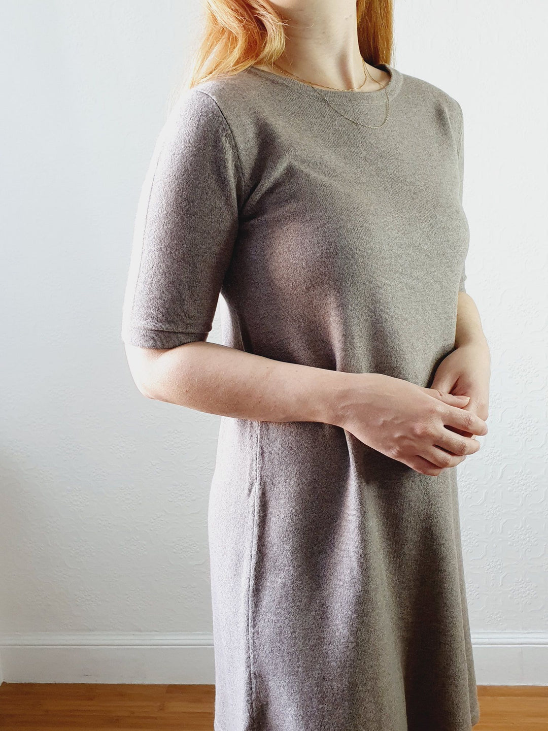 Taupe Knitted Dress - XS/S