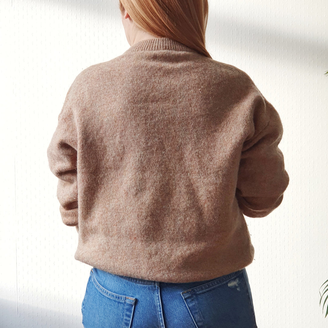 Nordic Inspired Wool Jumper - L