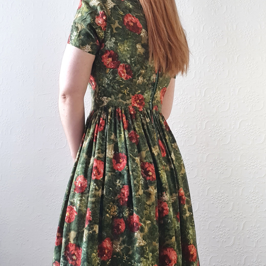 Vintage Handmade Floral Dress - S/M