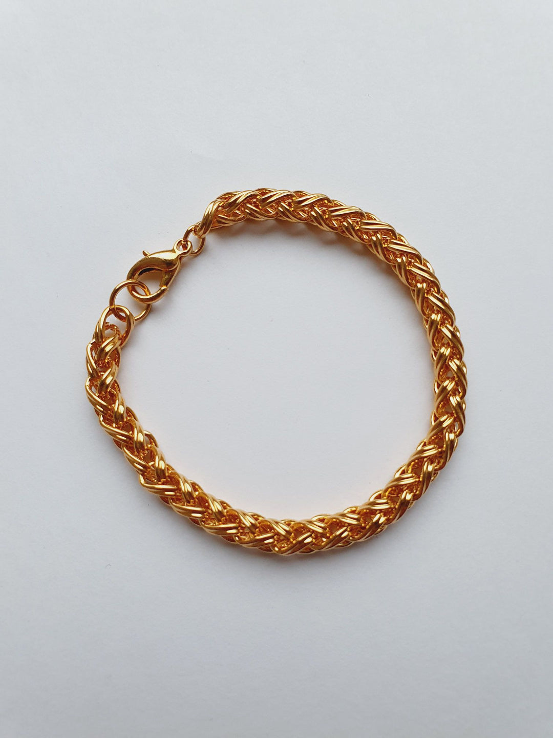 Vintage Gold Plated Rope Chain Bracelet