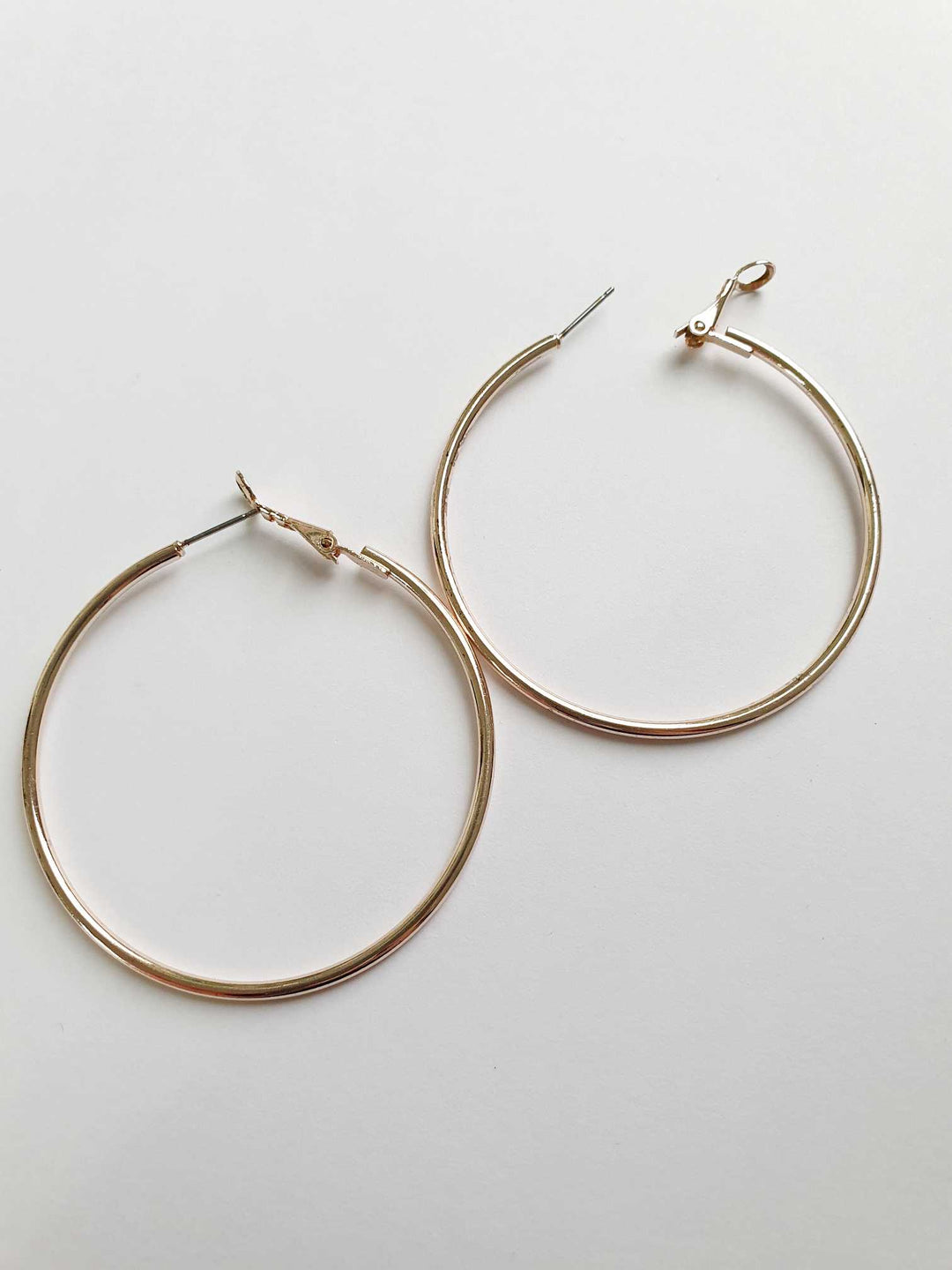 Vintage Rose Gold Toned Hoops