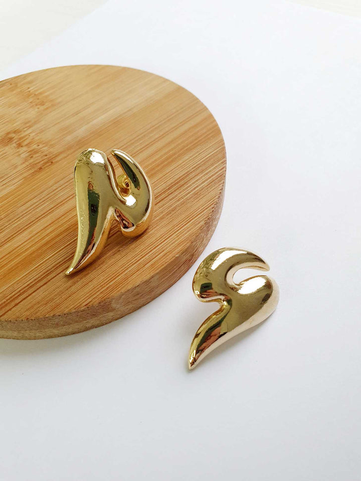 Vintage Gold Plated Statement Earrings