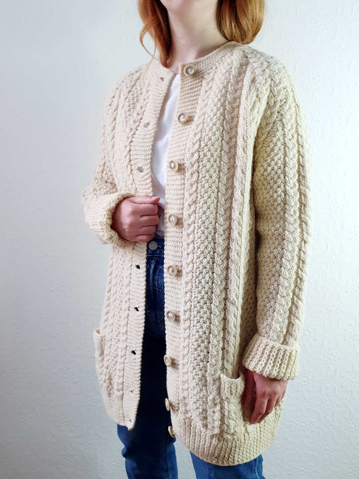 Vintage Arran Cardigan - L