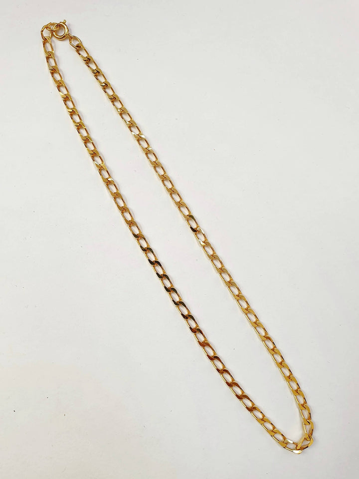 Vintage Gold Plated Chain Necklace