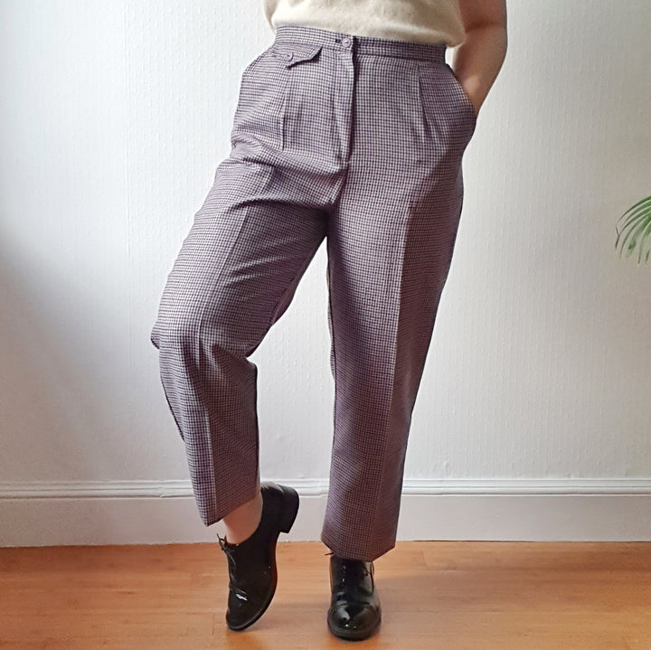 80s High Waisted Trousers - M