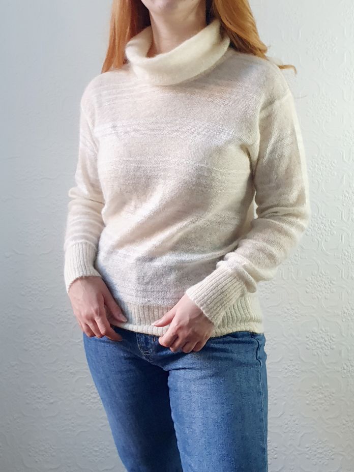 Vintage Mohair Turtleneck Jumper - S