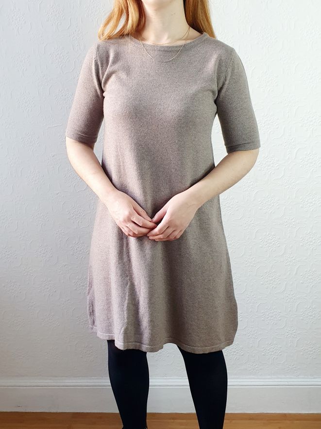 Taupe Knitted Dress - XS/S