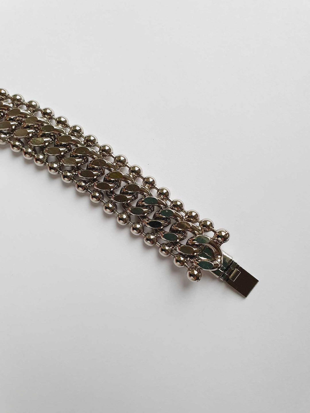 Vintage Silver Chunky Chain Bracelet