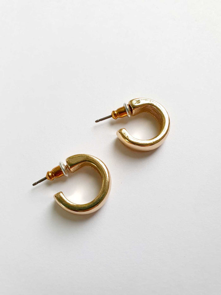 Vintage Gold Plated Small Hoops