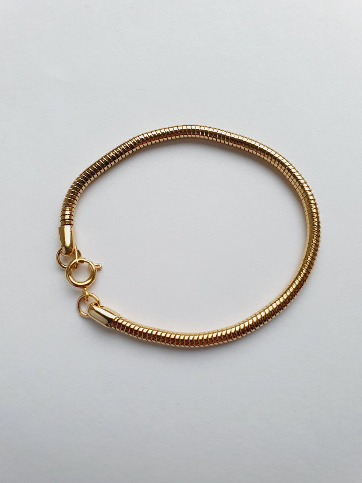 Vintage Gold Plated Round Chain Bracelet