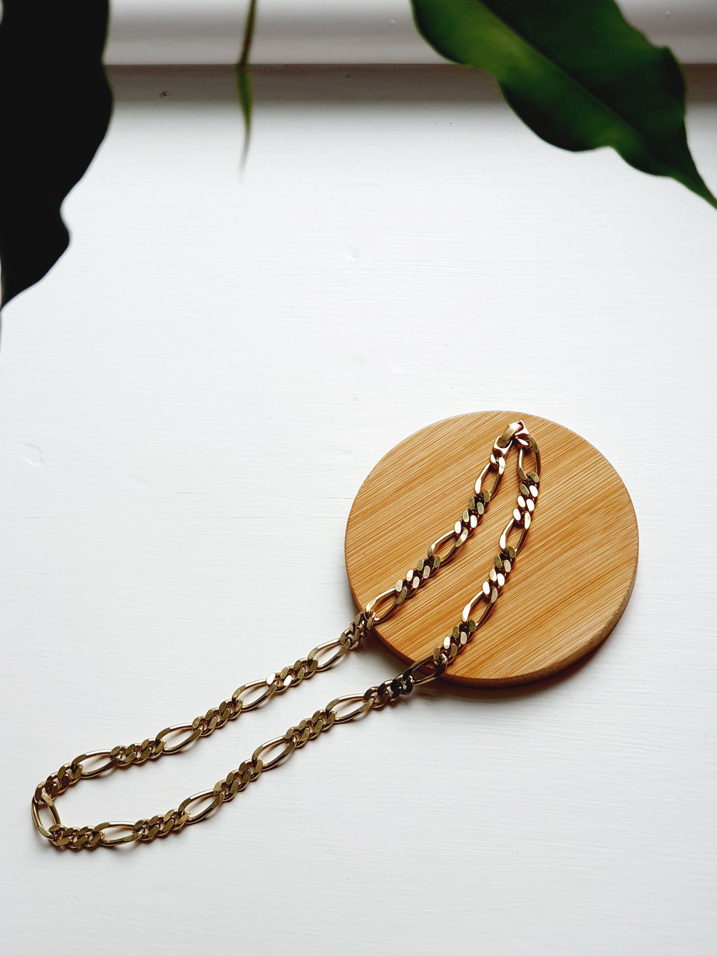 Vintage Gold Toned Flat Linked Chain