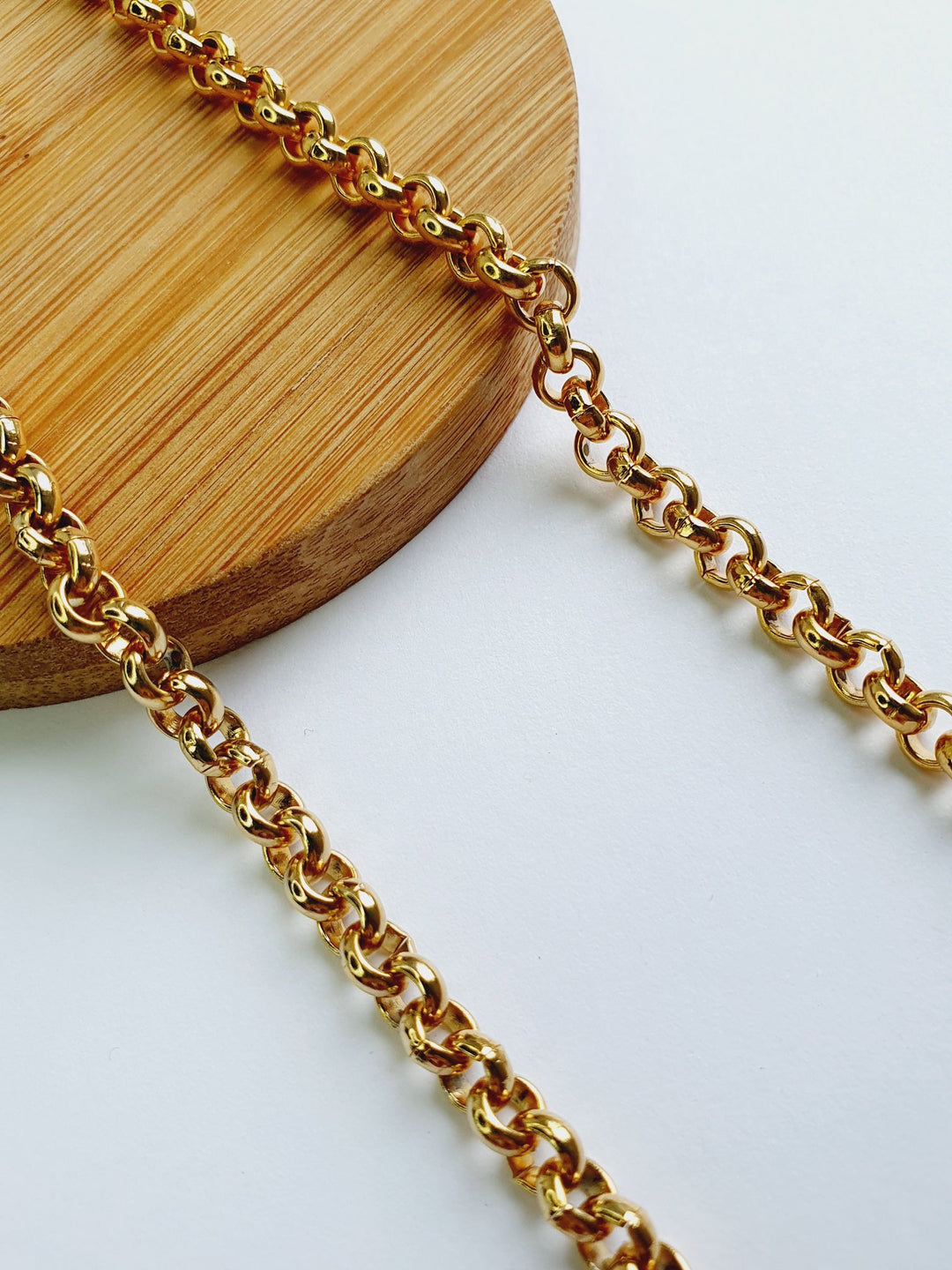 Vintage Gold Plated Rolo Chain Necklace