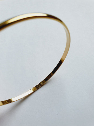 Vintage Gold Plated Thin Bangle Bracelet
