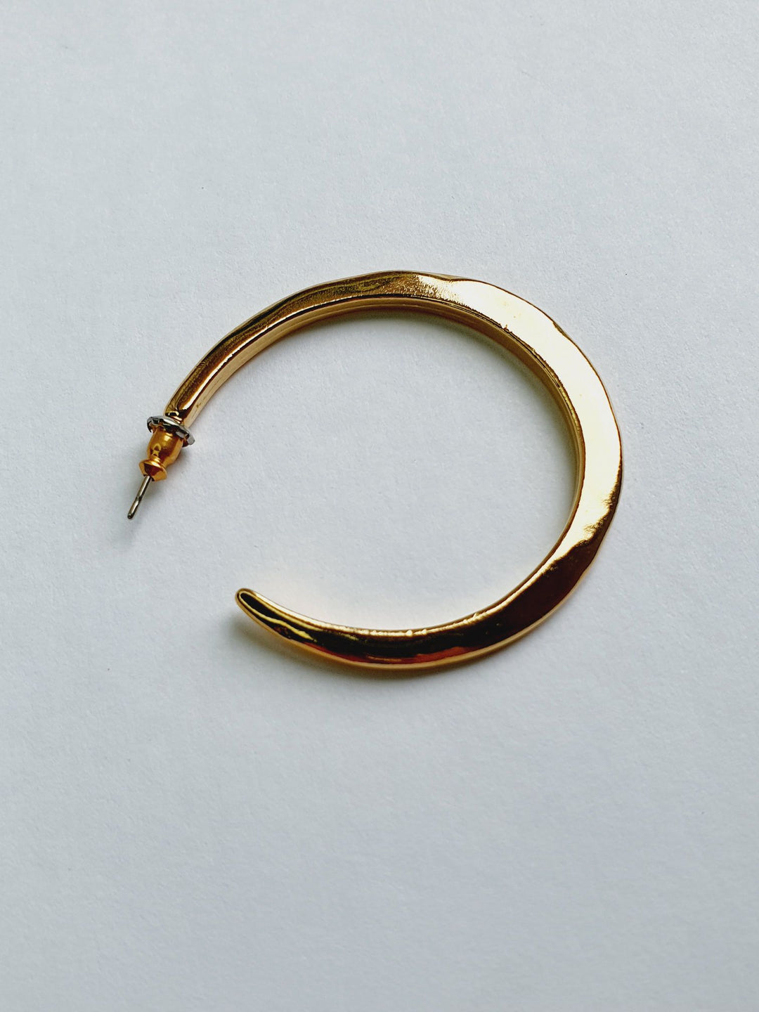 Vintage Gold Plated Textured Hoops