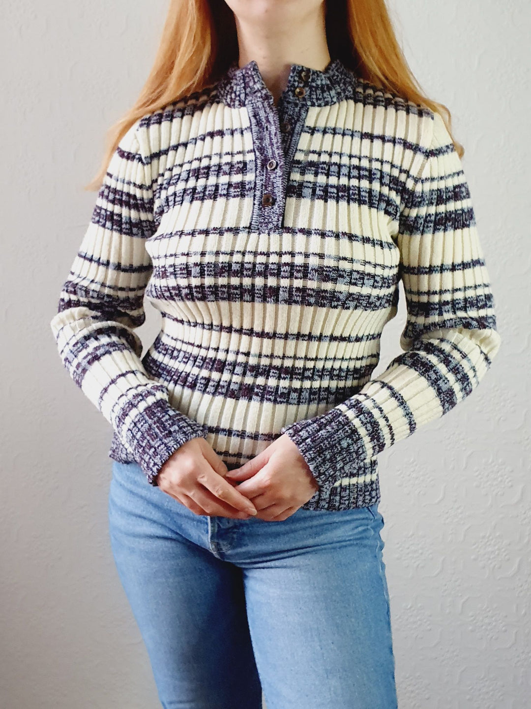 Ribbed Vintage Jumper - XS