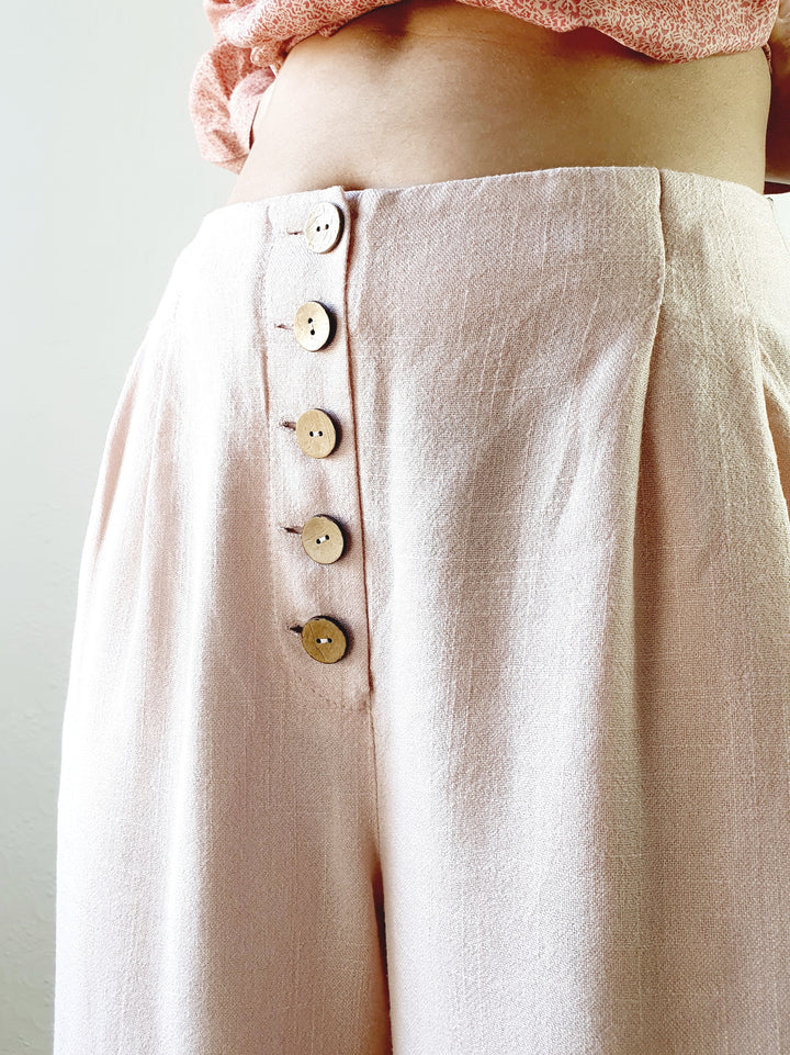 Light Pink Wide Leg Culottes - M/L