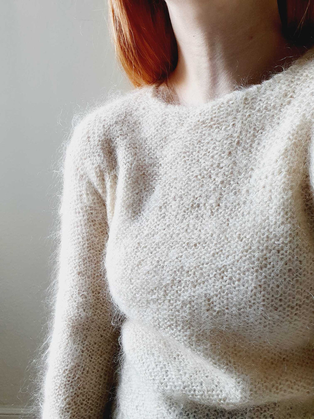 Vintage Cream Mohair Jumper - XS