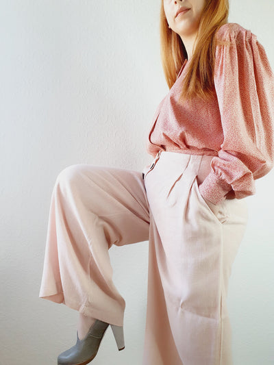Light Pink Wide Leg Culottes - M/L