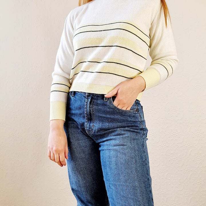 Striped 70s Jumper - M