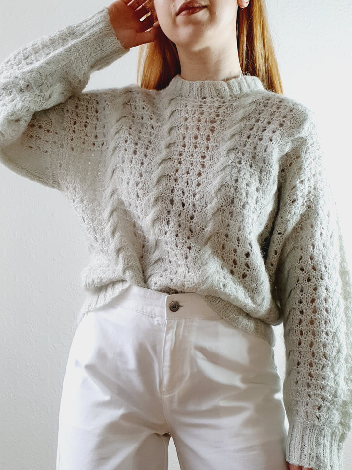 Vintage Hand Knitted Jumper - S/M