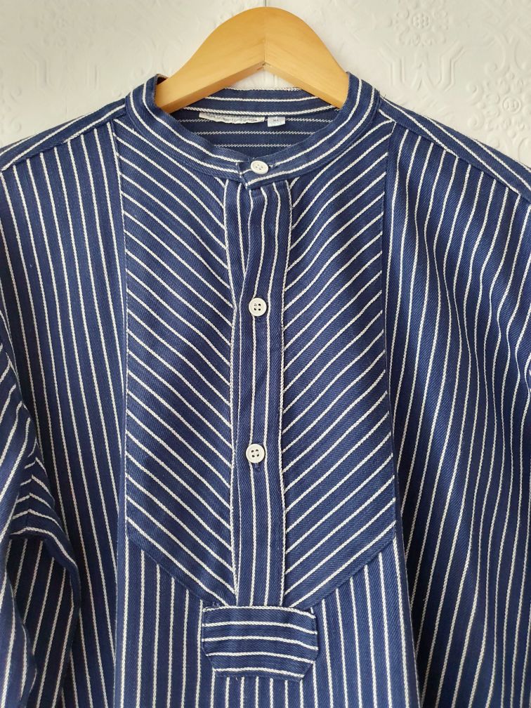 Vintage Navy Striped Tunic - XXL